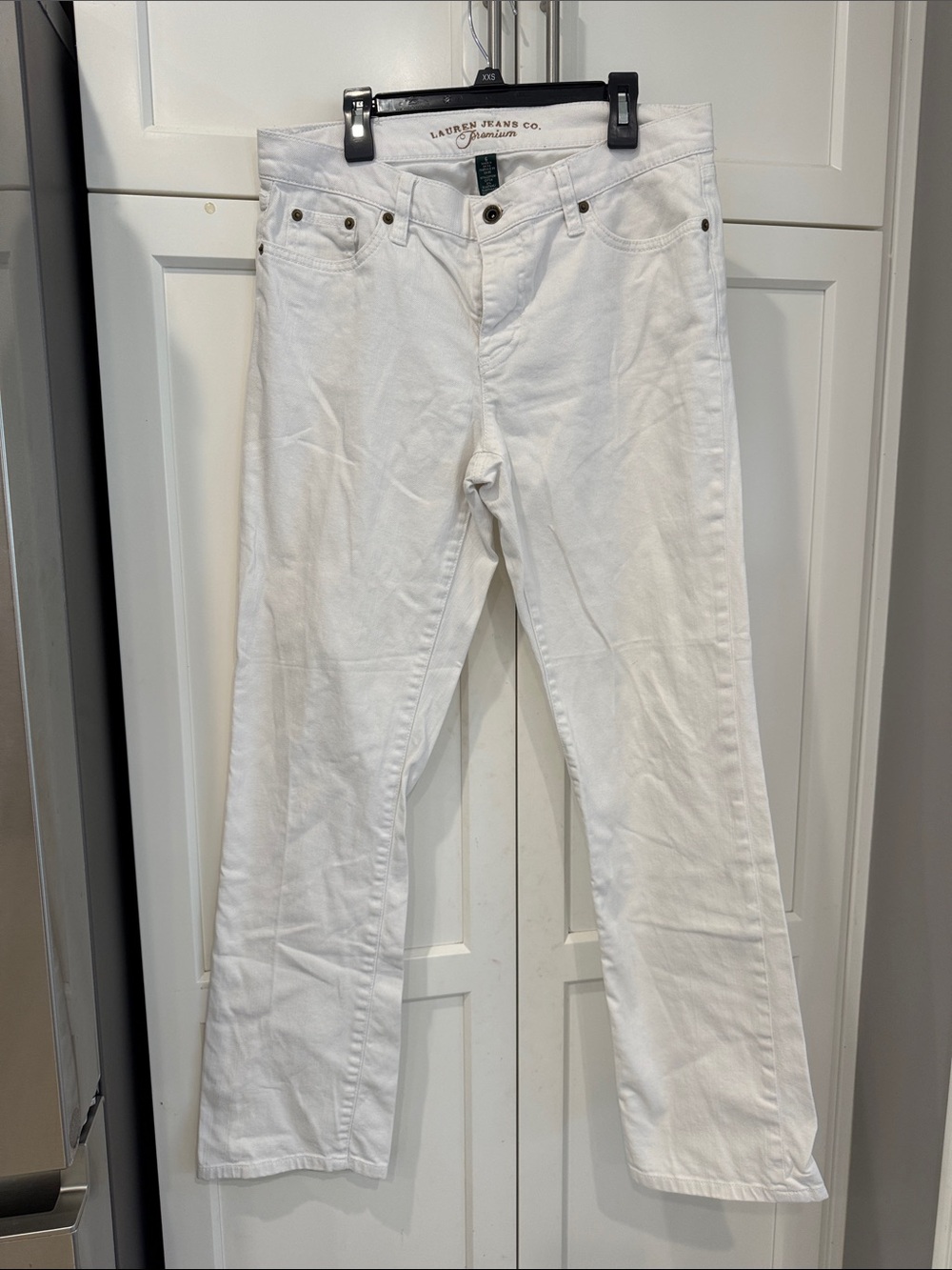 Lauren Ralph Lauren White Wide Leg Jeans